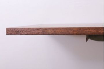 栗材天板リメイク品　人気のキャスター付きサイドテーブル(作業台)(3)