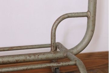 栗材天板リメイク品　人気のキャスター付きサイドテーブル(作業台)(3)