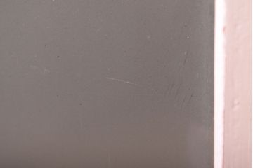 アンティーク家具　アンティークペイント　引き出し付き!気泡・すりガラス入りのおしゃれな戸棚(収納棚)(2)