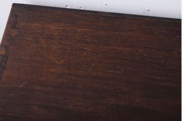 アンティーク家具　三方栗材!古い木製のシンプルな衣装箪笥(時代箪笥ローボード)