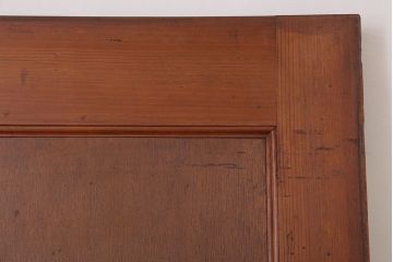 両開き　結霜ガラス入り!シンプルな木製アンティークドア2枚1対