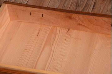 アンティーク家具　大正〜昭和　前面欅材　脚付き!和箪笥ローボード(1)