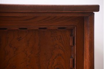 アンティーク家具　大正〜昭和　前面欅材　脚付き!和箪笥ローボード(1)