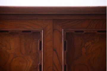 アンティーク家具　大正〜昭和　前面欅材　脚付き!和箪笥ローボード(1)