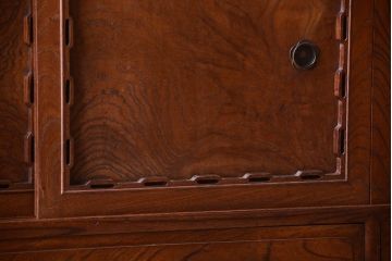 アンティーク家具　大正〜昭和　前面欅材　脚付き!和箪笥ローボード(1)