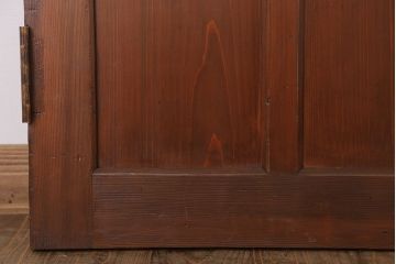 大正ロマン　色ガラス・ダイヤガラス入り!古い木製のドア