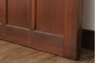 大正ロマン　色ガラス・ダイヤガラス入り!古い木製のドア