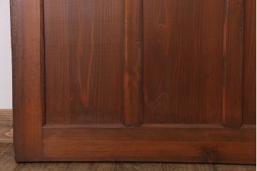 大正ロマン　色ガラス・ダイヤガラス入り!古い木製のドア