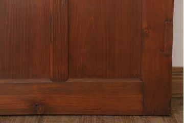 大正ロマン　色ガラス・ダイヤガラス入り!古い木製のドア