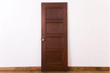 大正〜昭和　ガラス取っ手のアンティークドア