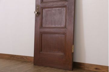 大正〜昭和　ガラス取っ手のアンティークドア