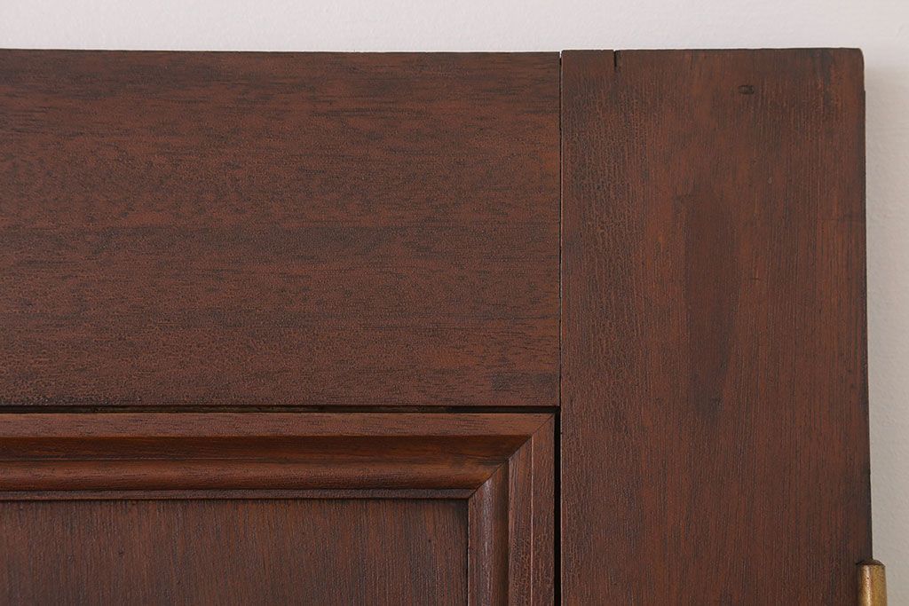 大正〜昭和　ガラス取っ手のアンティークドア