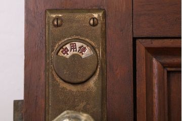 大正〜昭和　ガラス取っ手のアンティークドア