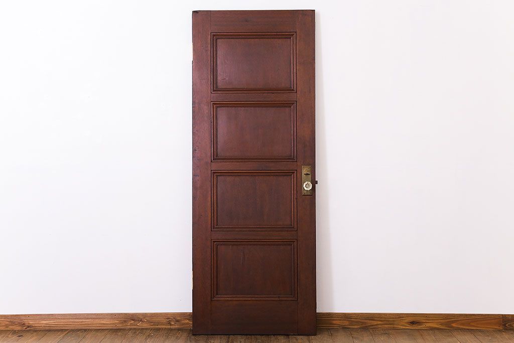 大正〜昭和　ガラス取っ手のアンティークドア