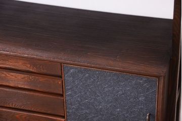 アンティーク家具　和モダンスタイル　杉材浮造り仕上げのアンティークサイドボード