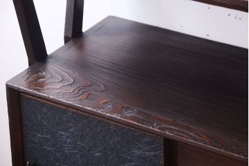 アンティーク家具　和モダンスタイル　杉材浮造り仕上げのアンティークサイドボード