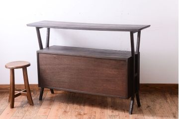 アンティーク家具　和モダンスタイル　杉材浮造り仕上げのアンティークサイドボード