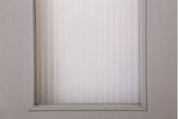 ガラスのドアノブ!銀モールガラス入りのレトロなアンティークドア