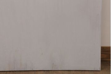 ガラスのドアノブ!銀モールガラス入りのレトロなアンティークドア