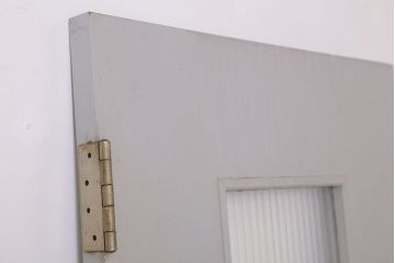 ガラスのドアノブ!銀モールガラス入りのレトロなアンティークドア