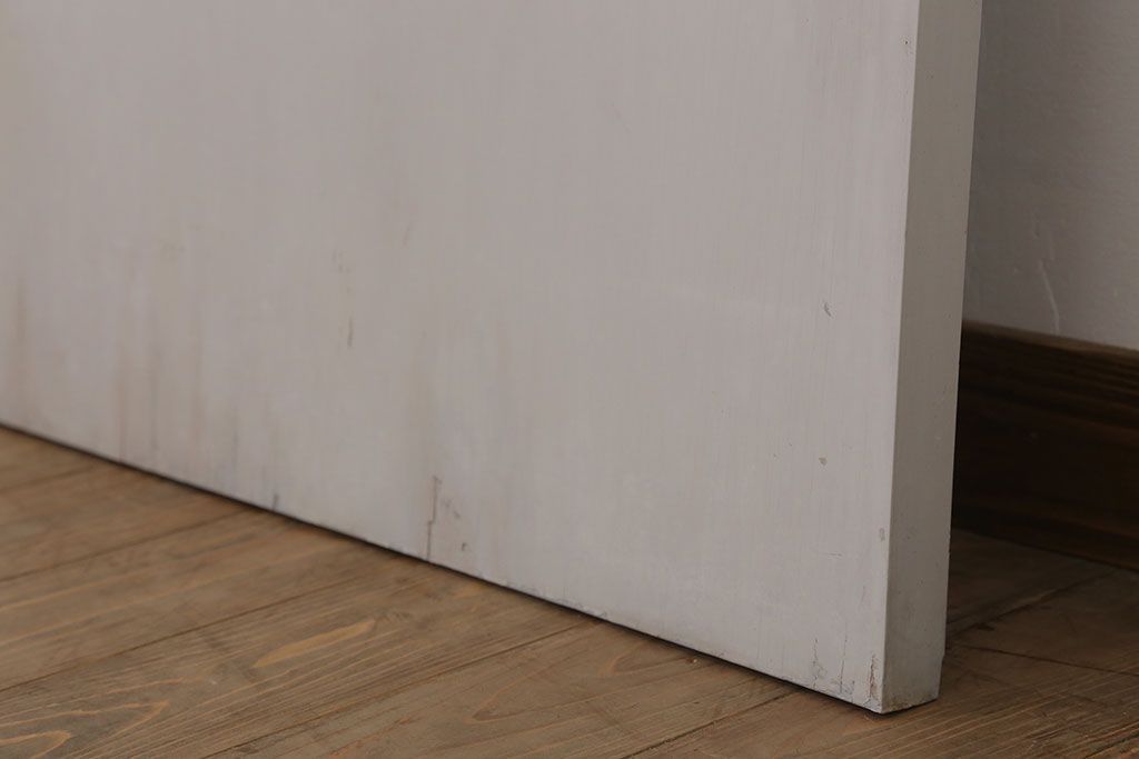 ガラスのドアノブ!銀モールガラス入りのレトロなアンティークドア