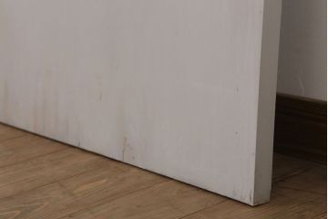 ガラスのドアノブ!銀モールガラス入りのレトロなアンティークドア