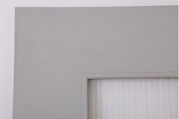 ガラスのドアノブ!銀モールガラス入りのレトロなアンティークドア