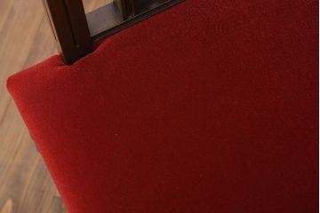 アンティーク家具　大正ロマン　ナラ材製　透かし彫りが美しい和製アンティークコーナーソファ(3)