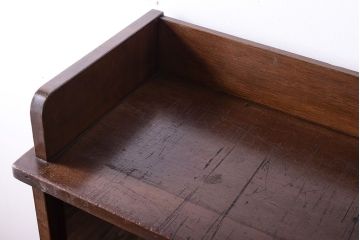 レトロ家具　アンティーク　ガラス戸付き!レトロな本棚(収納棚)