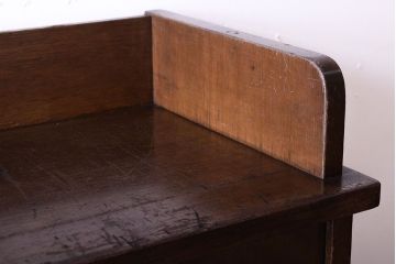 レトロ家具　アンティーク　ガラス戸付き!レトロな本棚(収納棚)