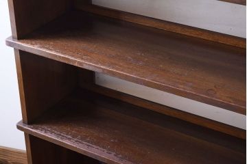 レトロ家具　アンティーク　ガラス戸付き!レトロな本棚(収納棚)