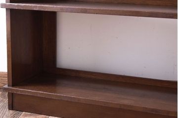 レトロ家具　アンティーク　ガラス戸付き!レトロな本棚(収納棚)