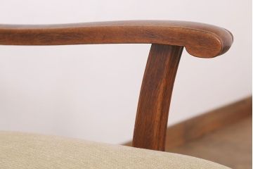 アンティーク家具　古いナラ材製の上質な一人掛けアンティークソファ