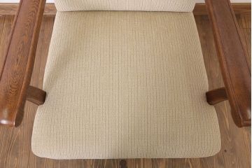 アンティーク家具　古いナラ材製の上質な一人掛けアンティークソファ