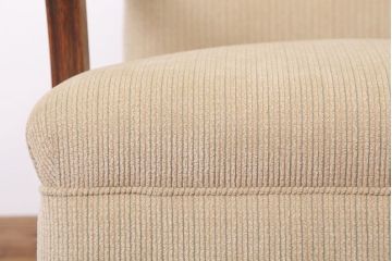 アンティーク家具　古いナラ材製の上質な一人掛けアンティークソファ