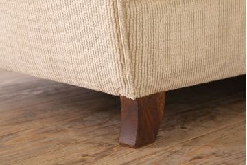 アンティーク家具　古いナラ材製の上質な一人掛けアンティークソファ