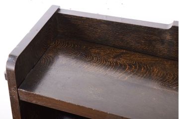 レトロ家具　和製アンティーク　古い木のレトロな楔(くさび)式本棚(飾り棚・ディスプレイラック)