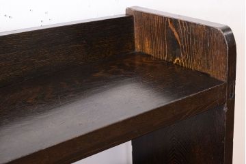 レトロ家具　和製アンティーク　古い木のレトロな楔(くさび)式本棚(飾り棚・ディスプレイラック)