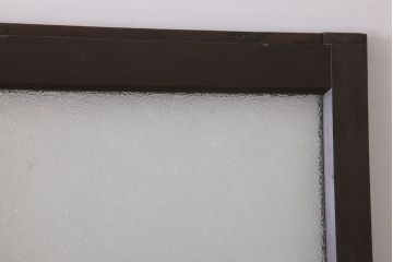 和製アンティーク　ダイヤガラス入り!古い木の上質なガラス戸3枚セット