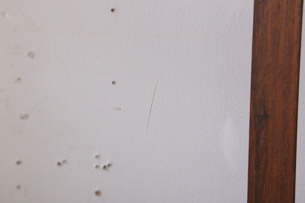 和製アンティーク　ダイヤガラス入り!古い木の上質なガラス戸3枚セット