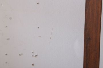 和製アンティーク　ダイヤガラス入り!古い木の上質なガラス戸3枚セット