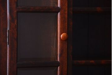 中古　美品　松本民芸家具　F型食器棚(カップボード)(定価73万6千円)