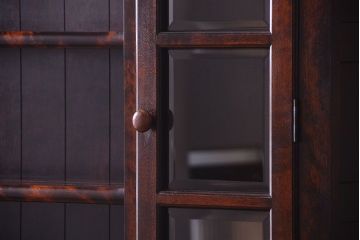 中古　美品　松本民芸家具　F型食器棚(カップボード)(定価73万6千円)