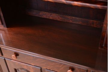 中古　美品　松本民芸家具　F型食器棚(カップボード)(定価73万6千円)