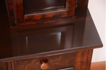 中古　美品　松本民芸家具　F型食器棚(カップボード)(定価73万6千円)