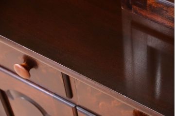 中古　美品　松本民芸家具　F型食器棚(カップボード)(定価73万6千円)