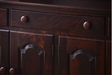 中古　美品　松本民芸家具　F型食器棚(カップボード)(定価73万6千円)