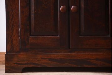 中古　美品　松本民芸家具　F型食器棚(カップボード)(定価73万6千円)