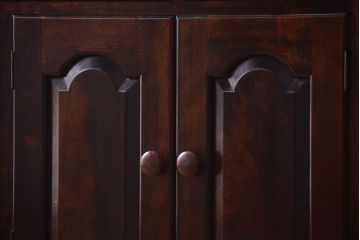 中古　美品　松本民芸家具　F型食器棚(カップボード)(定価73万6千円)