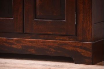 中古　美品　松本民芸家具　F型食器棚(カップボード)(定価73万6千円)